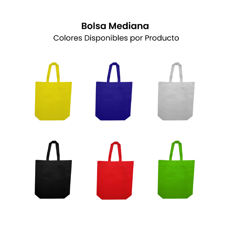 100 Bolsas Ecológicas de Tela Medianas