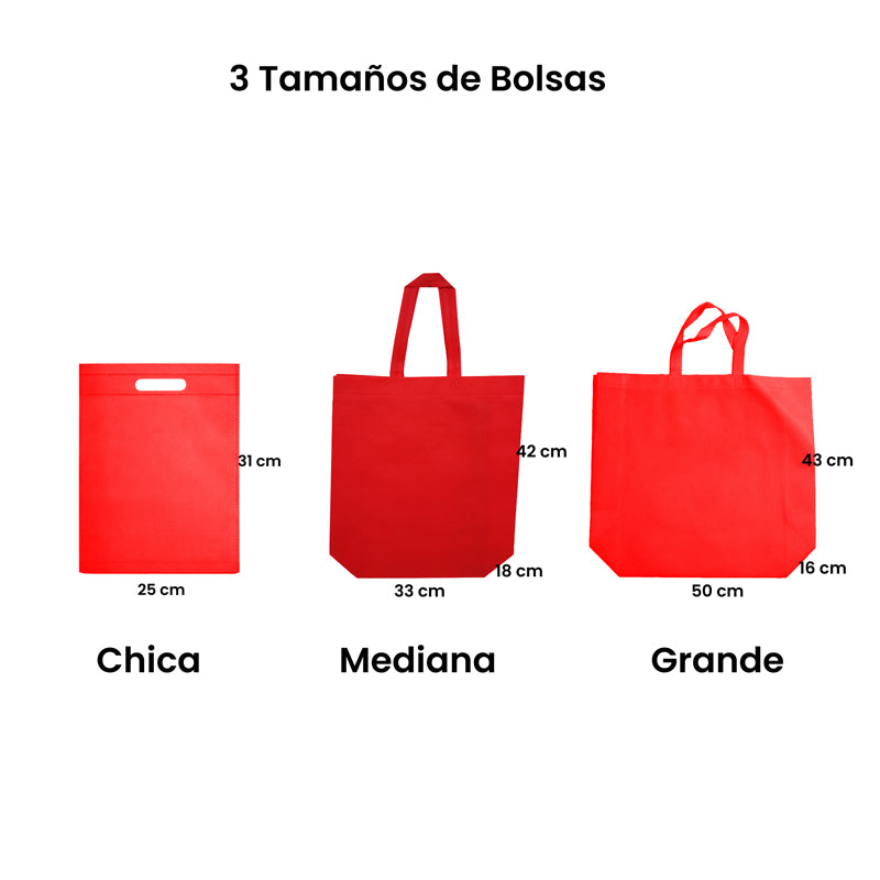 100 Bolsas Ecológicas de Tela